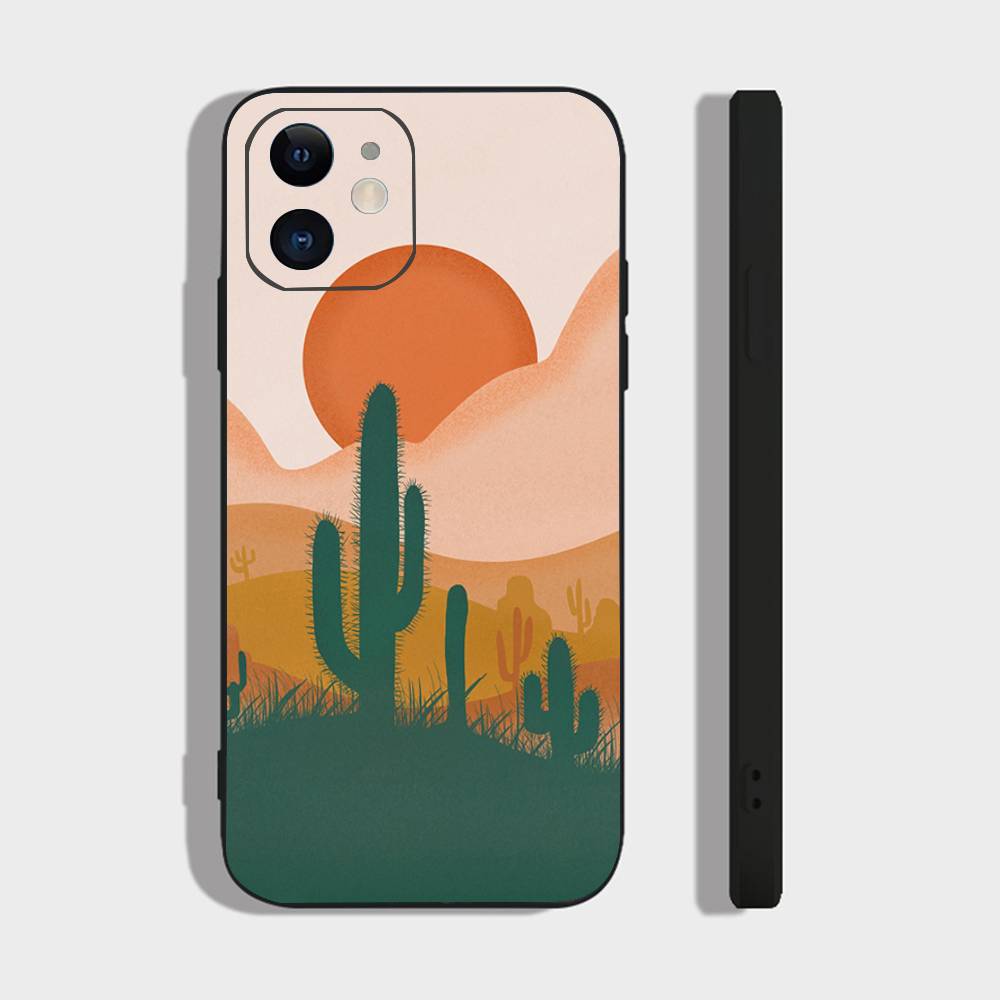 Cactus Sunset Cartoon Phone Case For IPhone 17 Air 16 15 14 13 Pro Max 11 12 Black Silicone Cover IPHONE 14PLUS
Cactus Sunset Cartoon Phone Case For IPhone 17 Air 16 15 14 13 Pro Max 11 12 Black Silicone Cover IPHONE 14PLUS