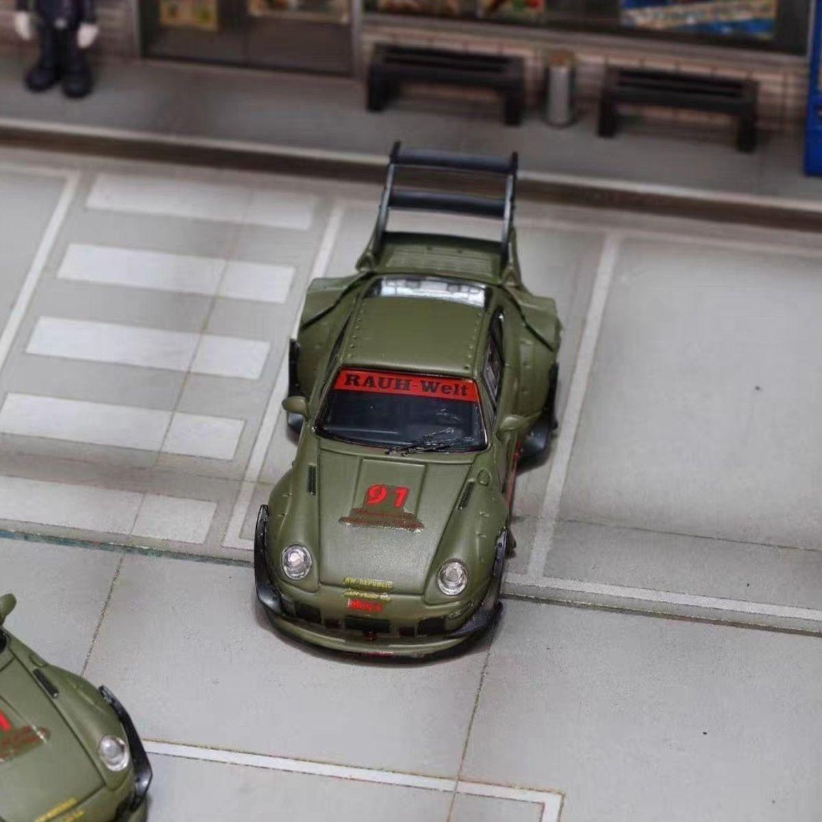 SW 1:64 Porsche RWB 993 Matte Green High Tail Low Tail Alloy Car Model
SW 1:64 Porsche RWB 993 Matte Green High Tail Low Tail Alloy Car Model