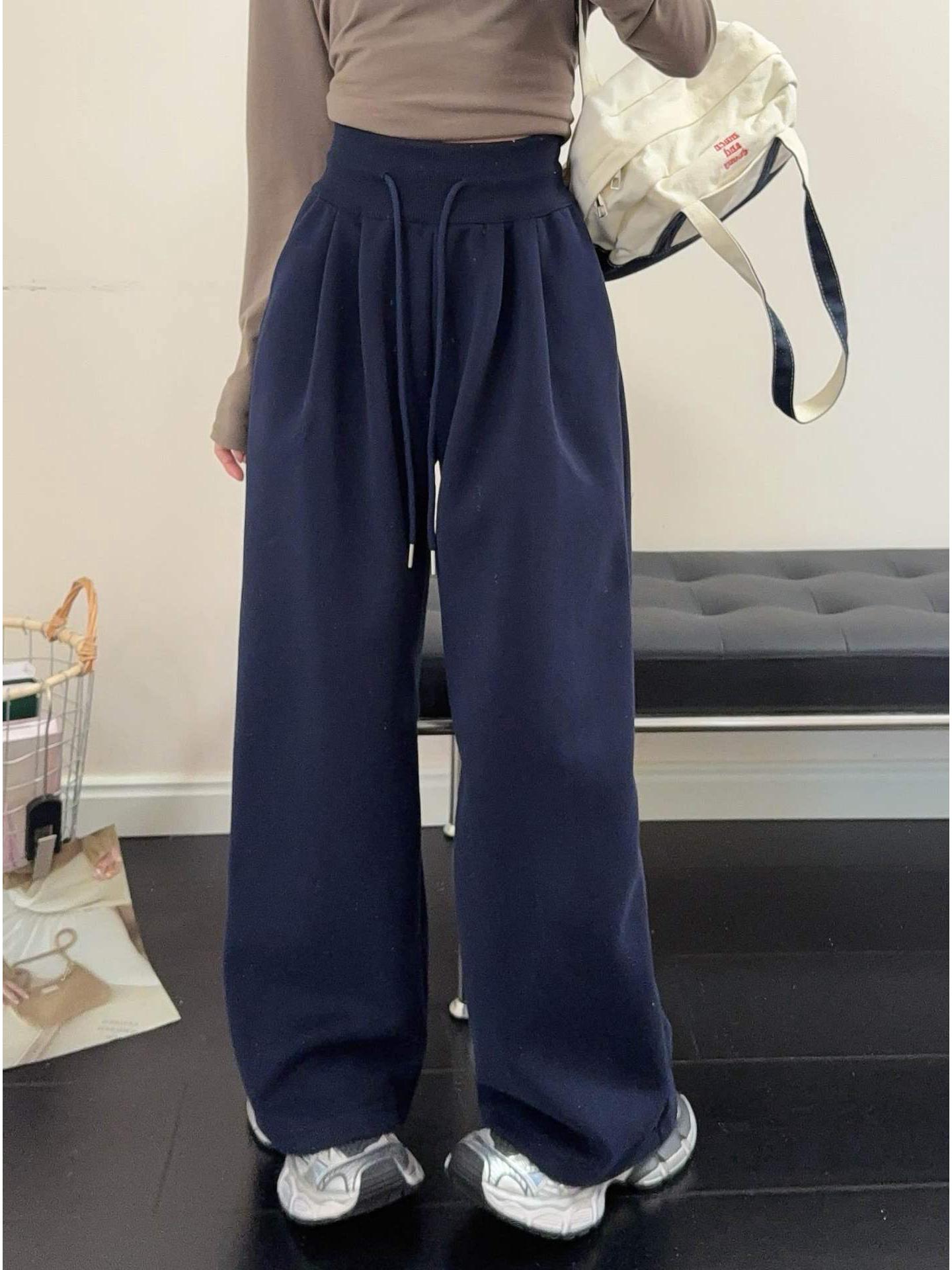 Korean Style High Waist Drawstring Drape Pants - Women s Casual Slimming Long Trousers for Early Spring M
Korean Style High Waist Drawstring Drape Pants - Women s Casual Slimming Long Trousers for Early Spring M