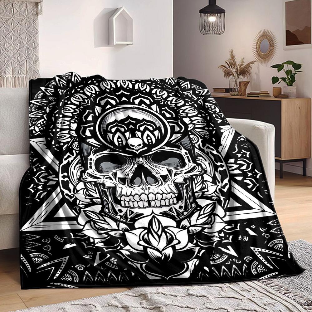 1PC Skull Mandala Art Blanket, Throw For Sofa, Bed, Travel, Camping, Livingroom, And Bed, Printing Blanket With Soft And Warm Fabric yy250918175 100x150cm
1PC Skull Mandala Art Blanket, Throw For Sofa, Bed, Travel, Camping, Livingroom, And Bed, Printing Blanket With Soft And Warm Fabric yy250918175 100x150cm