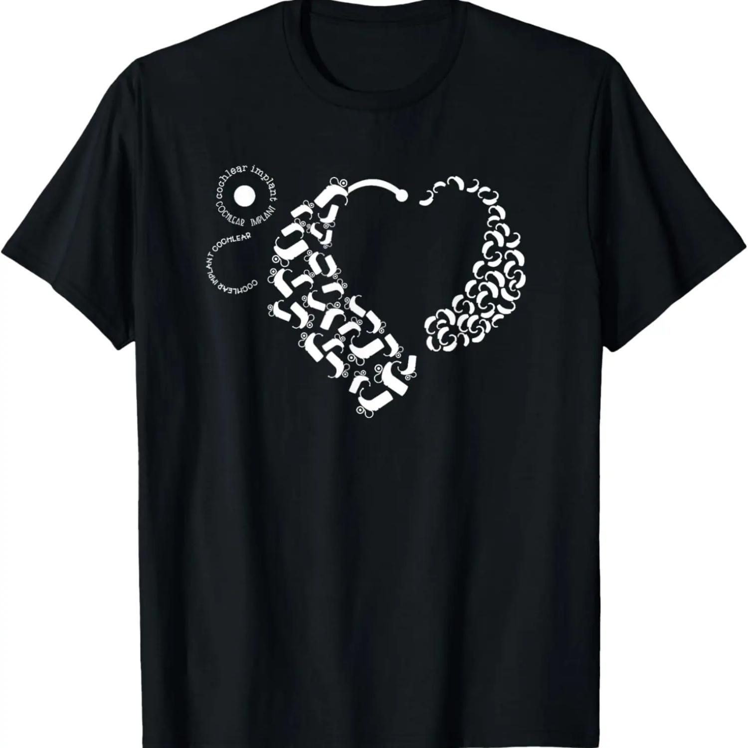 Cochlear Implant and Hearing Aid Design T-Shirt XXXXXL чорний
Cochlear Implant and Hearing Aid Design T-Shirt XXXXXL чорний