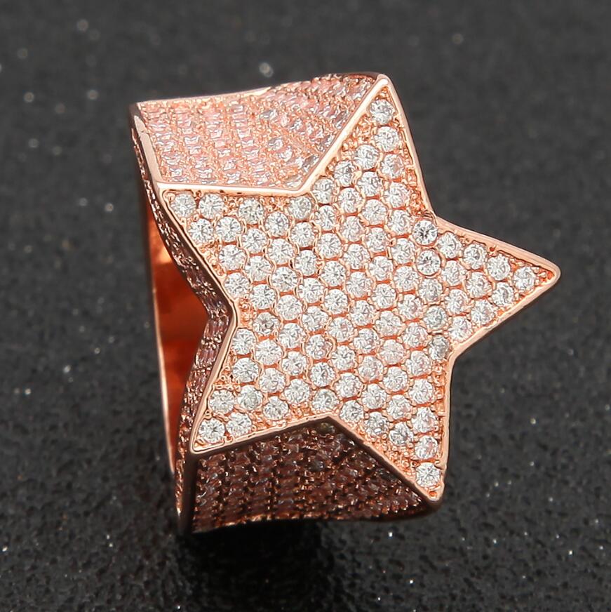 THE BLING KING Fashion Star Rings Gold Silver Color Full Iced Cubic Zirconia Hiphop Ring Jewelry For Men And Women Drop Shipping 11 рожевий колір золота
THE BLING KING Fashion Star Rings Gold Silver Color Full Iced Cubic Zirconia Hiphop Ring Jewelry For Men And Women Drop Shipping 11 рожевий колір золота