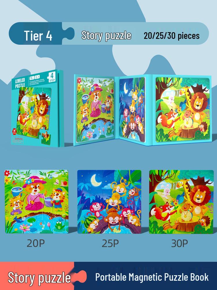 Детская магнитная книга-головоломка: Развивающая деревянная складная игрушка для детей 3-5 лет
Детская магнитная книга-головоломка: Развивающая деревянная складная игрушка для детей 3-5 лет