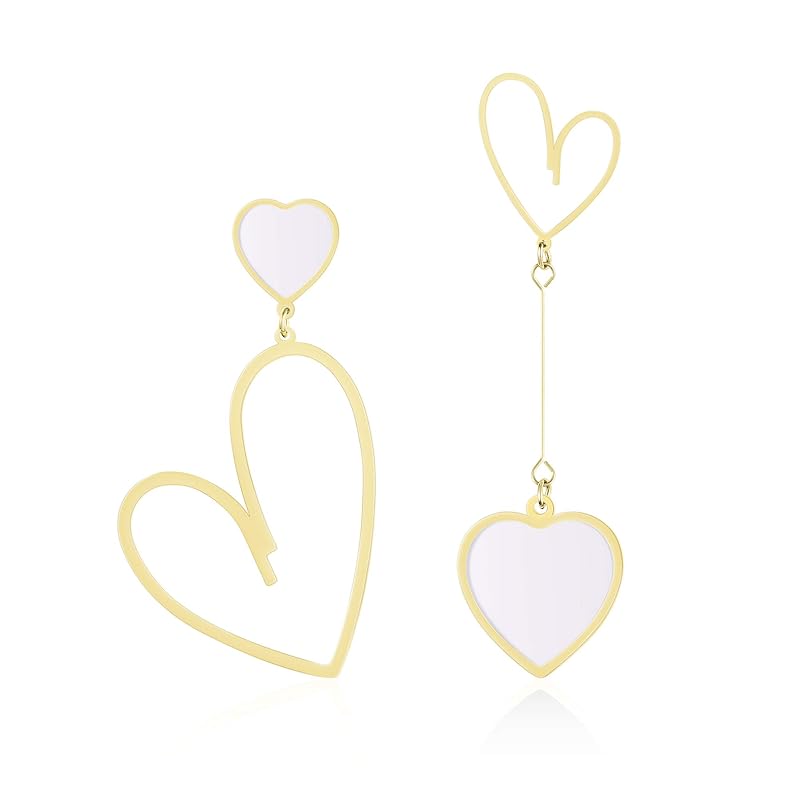 Linawe earrings ladies earrings white Heart, metal allergy compatible, stainless steel resin titanium earrings for women jewelry hawaiian jewelry
Linawe earrings ladies earrings white Heart, metal allergy compatible, stainless steel resin titanium earrings for women jewelry hawaiian jewelry