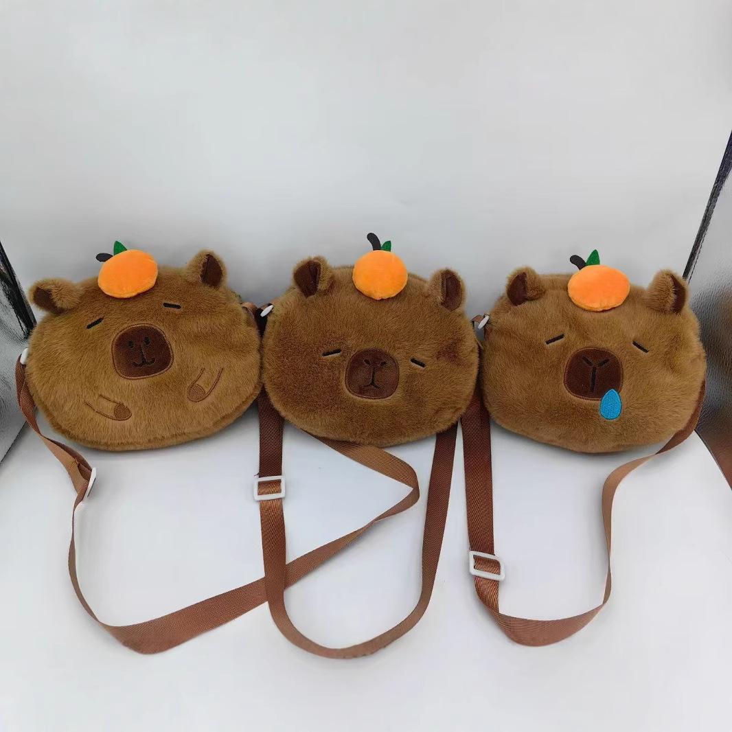 2023 New Capybara Plush Cartoon Backpack & Crossbody Bag - Perfect Gift for Girls 21cm x 20cm x 7cm
2023 New Capybara Plush Cartoon Backpack & Crossbody Bag - Perfect Gift for Girls 21cm x 20cm x 7cm