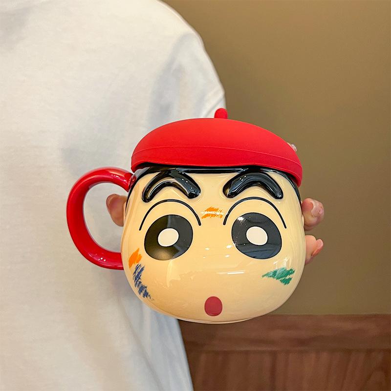 Crayon small new mug household ceramic children s water cup with lid couple coffee cup cute birthday gift gift Crayon shin-chan ceramic mug червоний
Crayon small new mug household ceramic children s water cup with lid couple coffee cup cute birthday gift gift Crayon shin-chan ceramic mug червоний