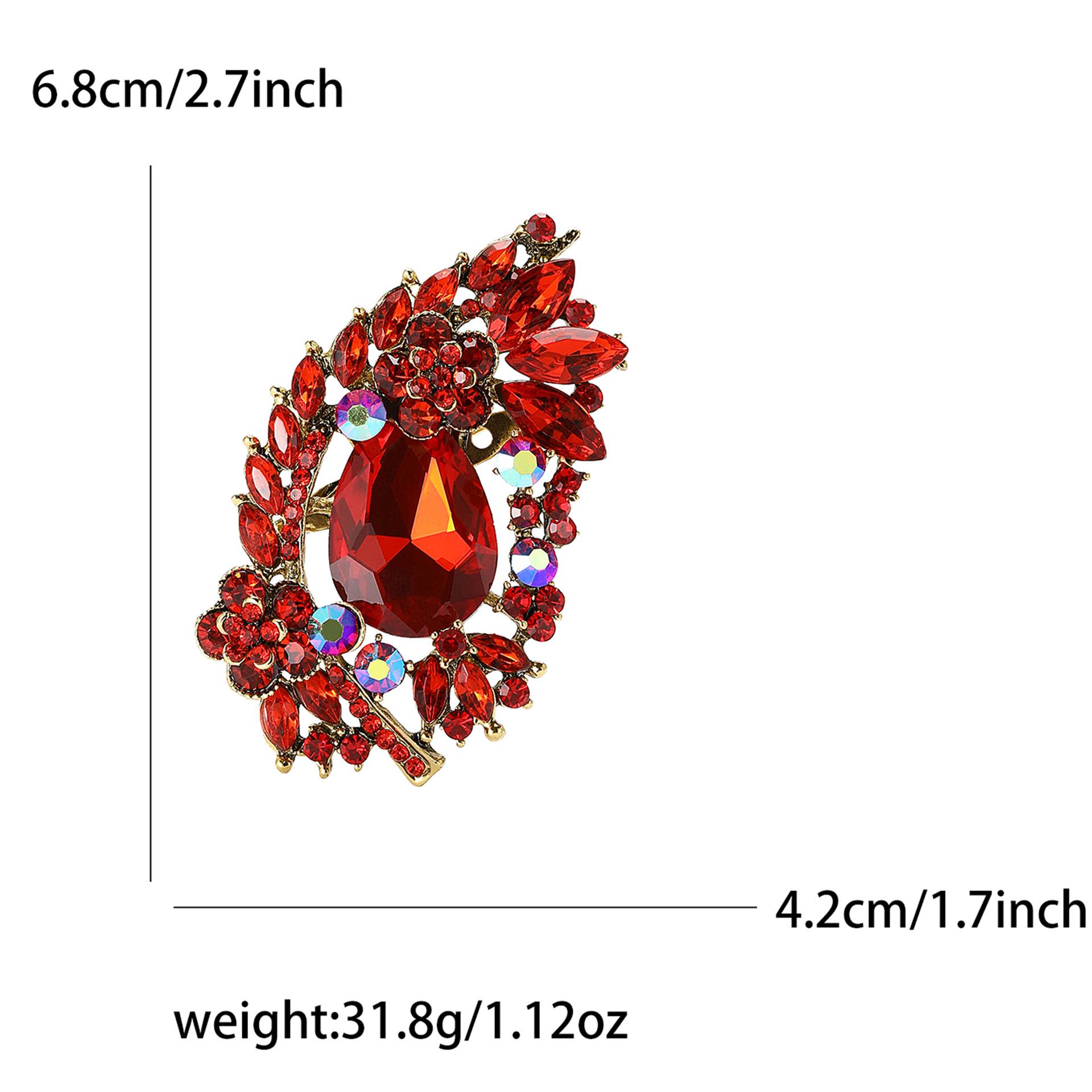 Модная креативная брошь из сплава со стразами среднего размера, изысканная женская одежда высокого класса, корсаж, ювелирные изделия, булавка
Модная креативная брошь из сплава со стразами среднего размера, изысканная женская одежда высокого класса, корсаж, ювелирные изделия, булавка