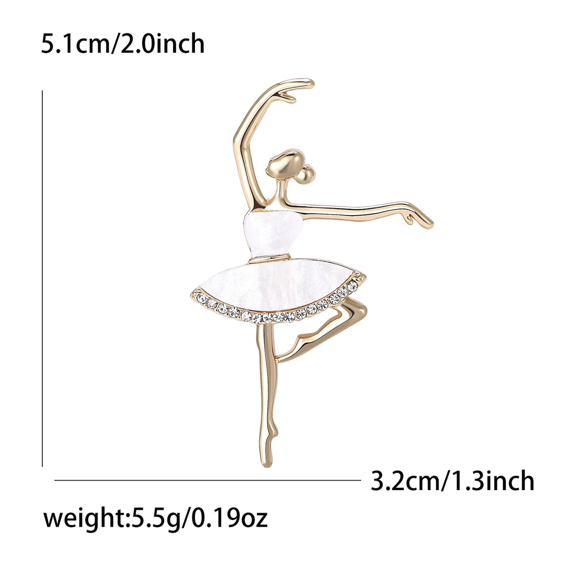 Универсальная брошь из сплава «Танцующая девушка», изысканный высококачественный женский костюм, кардиган, корсаж, ювелирные изделия
