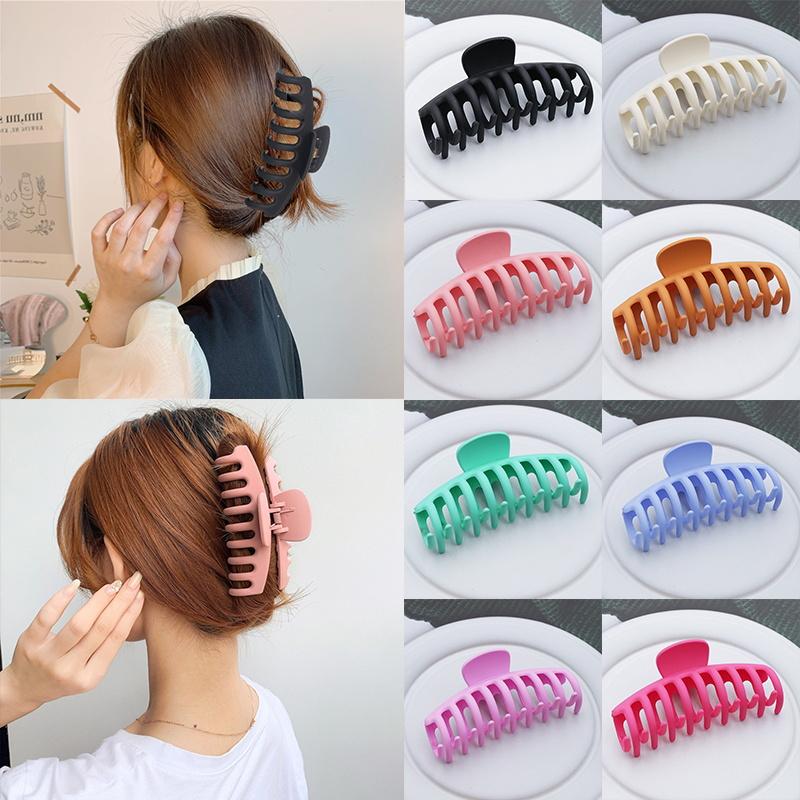 New Solid Color Claw Clip for Women Frosted Large Size Hair Clips Ponytail Clip Crab Hair Clips Lady Elegant Hair Accessories
New Solid Color Claw Clip for Women Frosted Large Size Hair Clips Ponytail Clip Crab Hair Clips Lady Elegant Hair Accessories