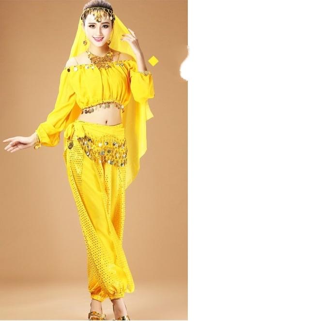 Female Adult Belly Dance Costume Indian Dance Performance Costume Dance Practice Costume Belly Dance Suit Long-sleeved Lantern Sleeve Suit one size (45-70kg) жёлтый
Female Adult Belly Dance Costume Indian Dance Performance Costume Dance Practice Costume Belly Dance Suit Long-sleeved Lantern Sleeve Suit one size (45-70kg) жёлтый