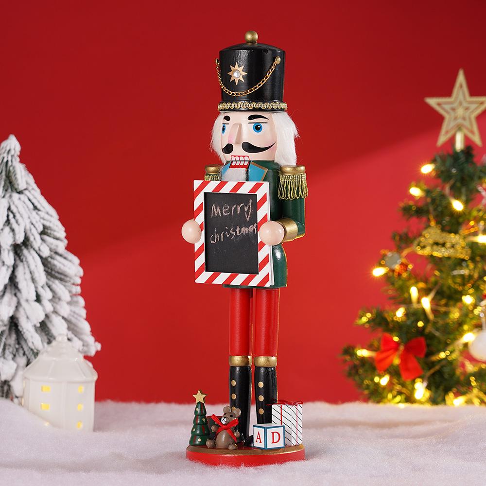 38СМ Рождественский Щелкунчик Деревянный Щелкунчик Украшение Каллиграфия Фигурка Солдата Кукла Дом Офис Настольный Рождественское Украшение Подарок зелёный
38СМ Рождественский Щелкунчик Деревянный Щелкунчик Украшение Каллиграфия Фигурка Солдата Кукла Дом Офис Настольный Рождественское Украшение Подарок зелёный