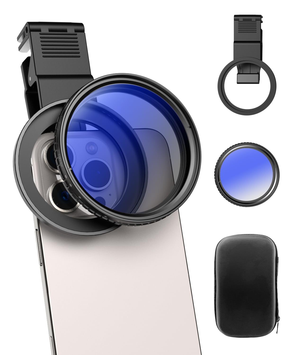 APEXEL Lens Filter ND Filter 67mm Variable ND Filter with Smartphone Grip Freely Adjust Light Slow Compatible with SLR Compatible with Phone For Video
APEXEL Lens Filter ND Filter 67mm Variable ND Filter with Smartphone Grip Freely Adjust Light Slow Compatible with SLR Compatible with Phone For Video