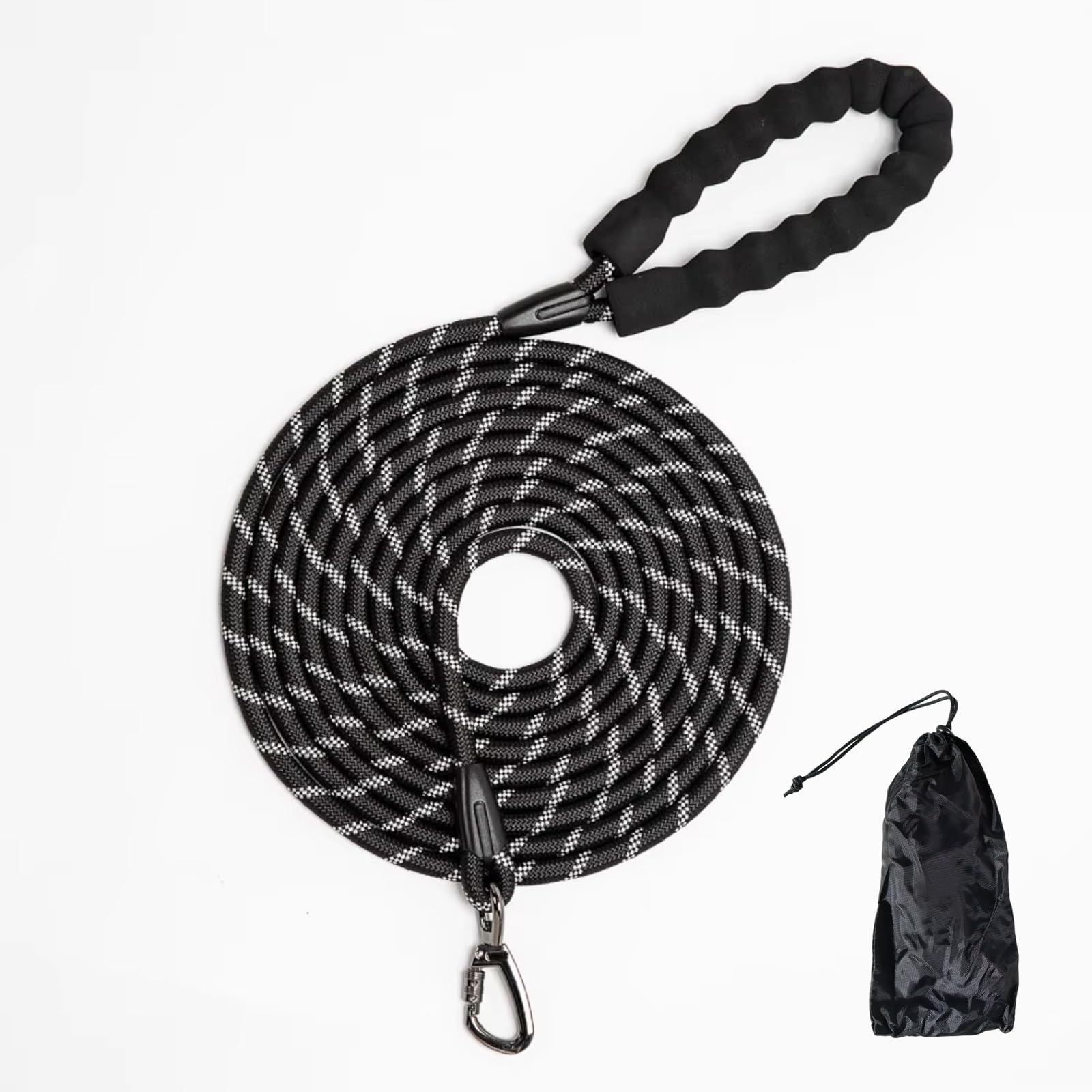 Dog Leash 1cm Long Lightweight Nylon with Reflective Suitable for Large Outdoor Walks and 4.65m, Diameter, Leash, Features, Dogs, Training, Playtime. чорний
Dog Leash 1cm Long Lightweight Nylon with Reflective Suitable for Large Outdoor Walks and 4.65m, Diameter, Leash, Features, Dogs, Training, Playtime. чорний