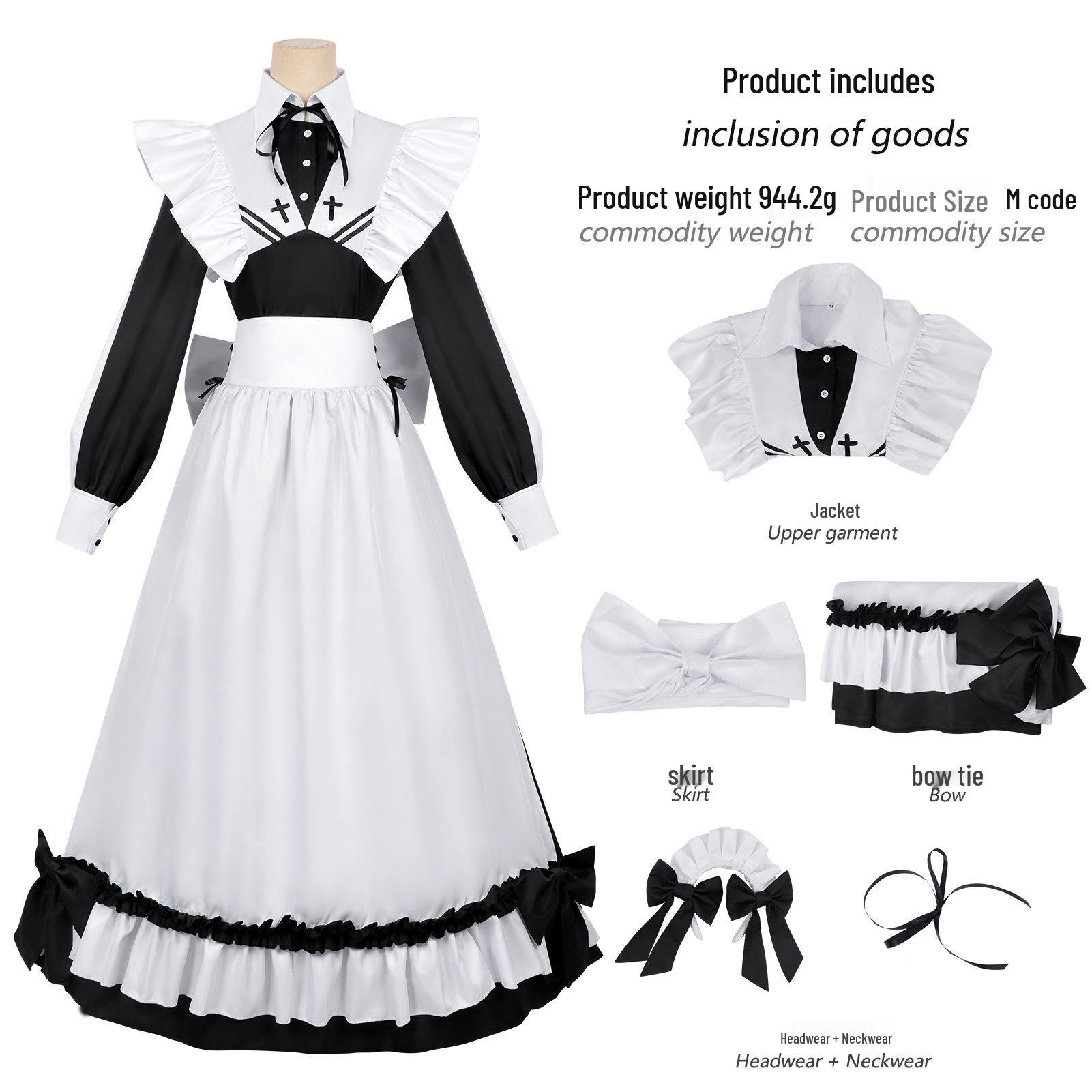 Living by a Death Game: Ghost Maid Cosplay Dress for Women M
Living by a Death Game: Ghost Maid Cosplay Dress for Women M