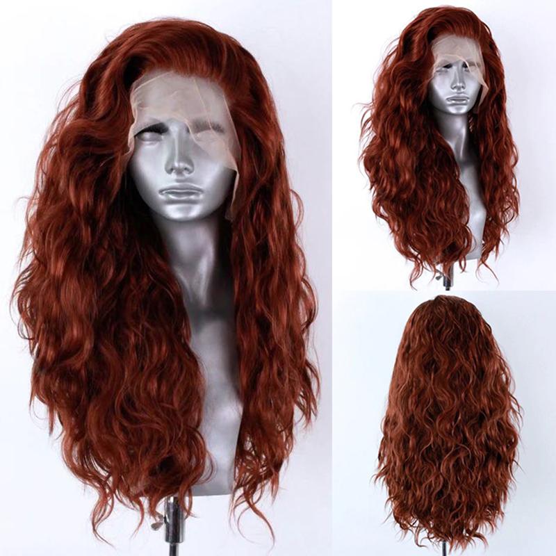 AIMEYA Dark Brown Long Curly Synthetic Lace Front Wigs for Women Free Part Pre Plucked Natural Hairline Cosplay Wigs (Copper,18inches) медный
AIMEYA Dark Brown Long Curly Synthetic Lace Front Wigs for Women Free Part Pre Plucked Natural Hairline Cosplay Wigs (Copper,18inches) медный