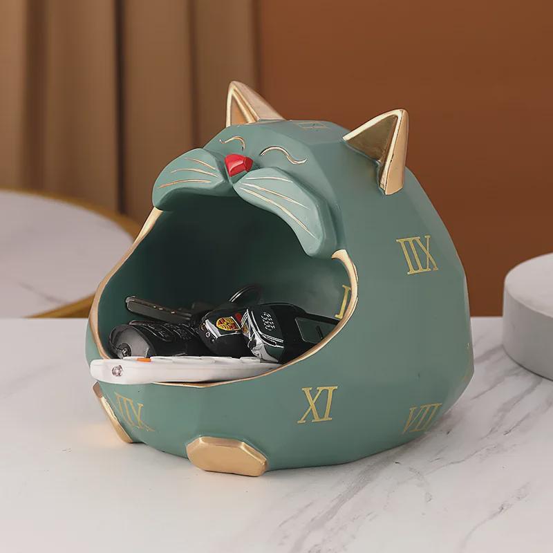 Подставка для хранения в стиле скандинавского модерна Lucky Cat - журнальный столик и украшение для прихожей для ключей, закусок и пультов дистанционного управления
Подставка для хранения в стиле скандинавского модерна Lucky Cat - журнальный столик и украшение для прихожей для ключей, закусок и пультов дистанционного управления