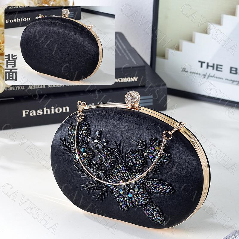 Ladies Retro Red Round Clutch Purse Elegant Beading Embroidery Satin Handbag Women s Formal Dress Wedding Party Evening Bags чёрный
Ladies Retro Red Round Clutch Purse Elegant Beading Embroidery Satin Handbag Women s Formal Dress Wedding Party Evening Bags чёрный