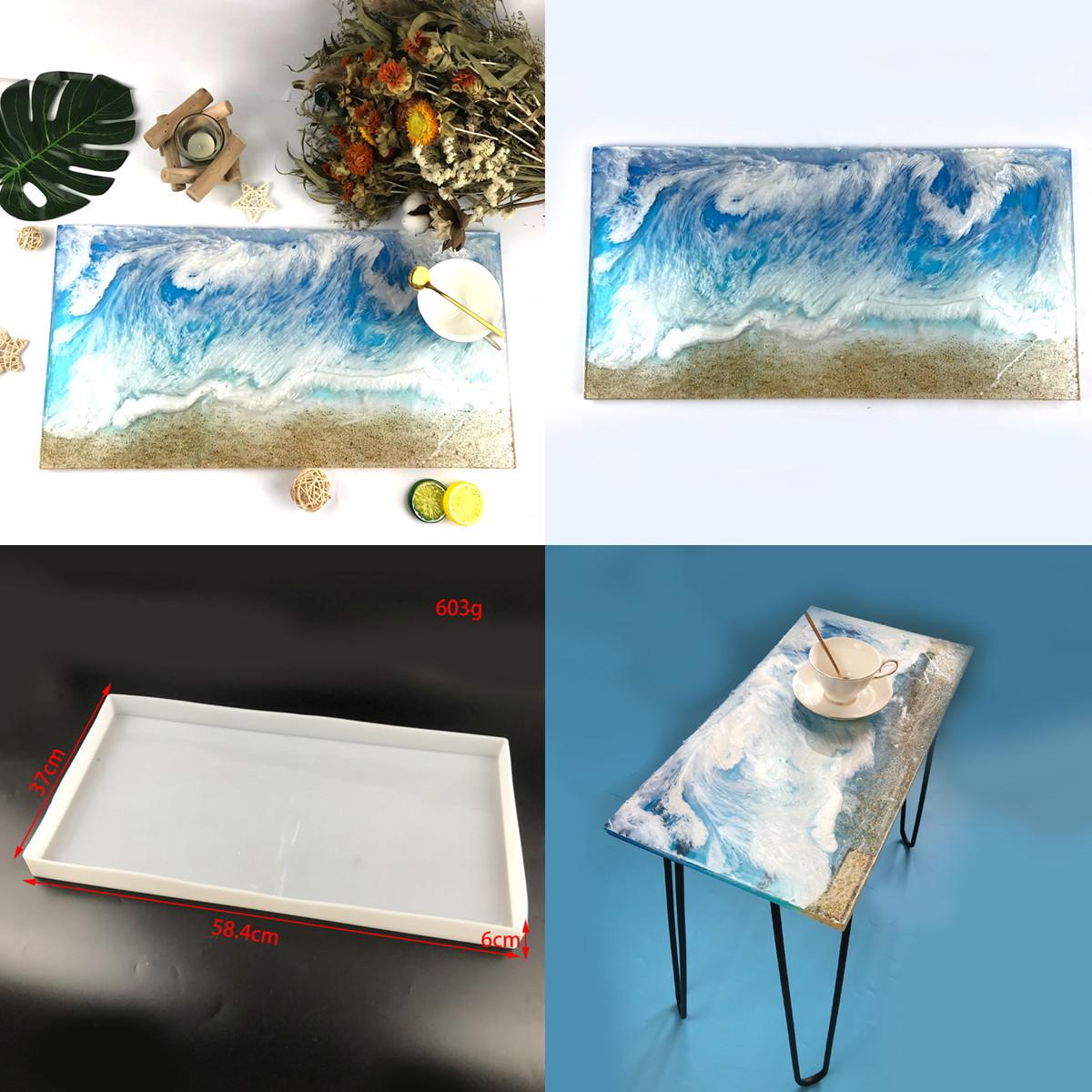 Resin Tray Mold Rectangle Table Top Silicone Mold Coasters Tray Silicone Mold
Resin Tray Mold Rectangle Table Top Silicone Mold Coasters Tray Silicone Mold