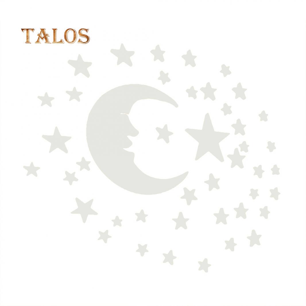 3D наклейки на стену Луна и 38 звёзд серебряный
3D наклейки на стену Луна и 38 звёзд серебряный