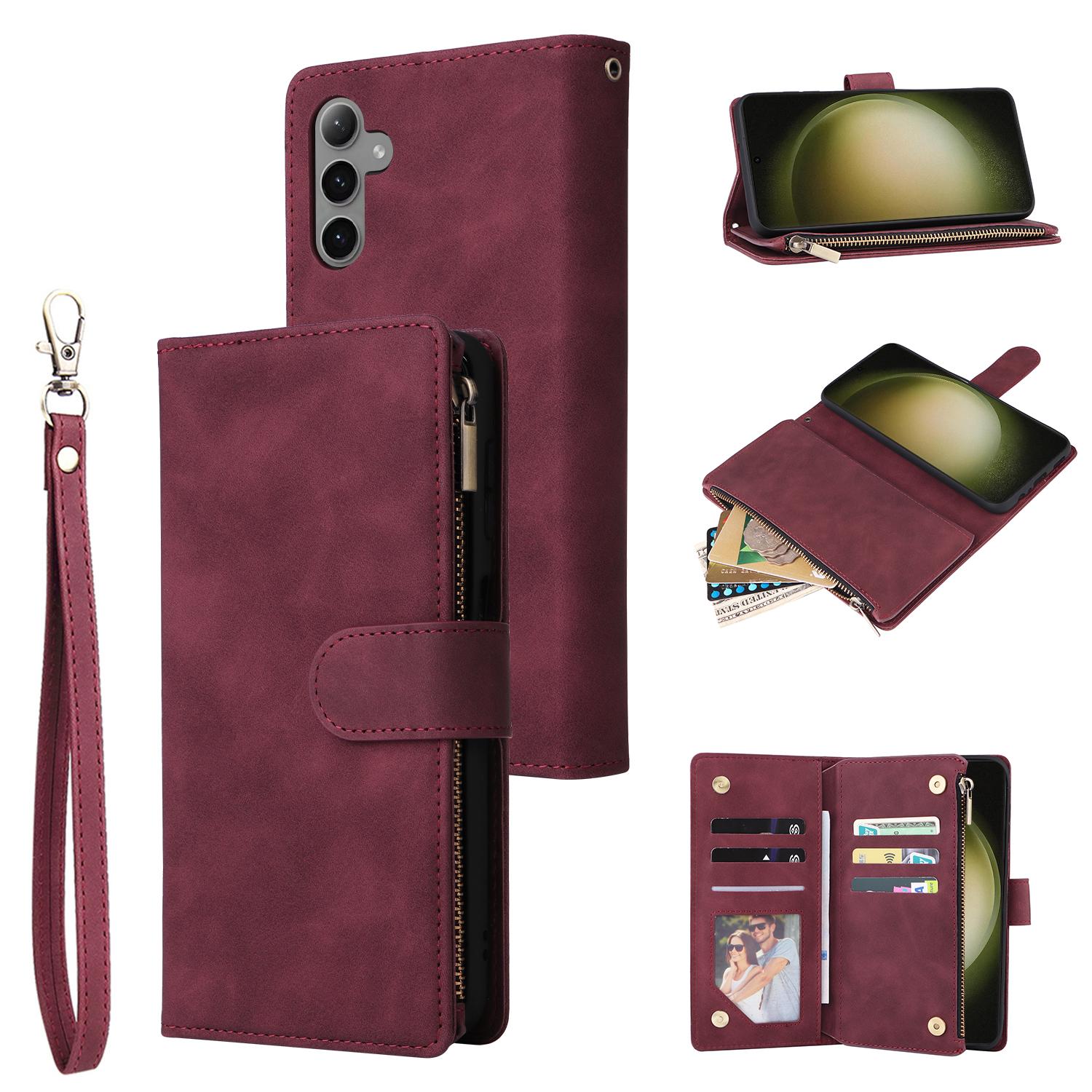 For Samsung Galaxy S25+/S24+ Case Zipper Wallet Multiple Card Slots Leather Phone Cover B
For Samsung Galaxy S25+/S24+ Case Zipper Wallet Multiple Card Slots Leather Phone Cover B
