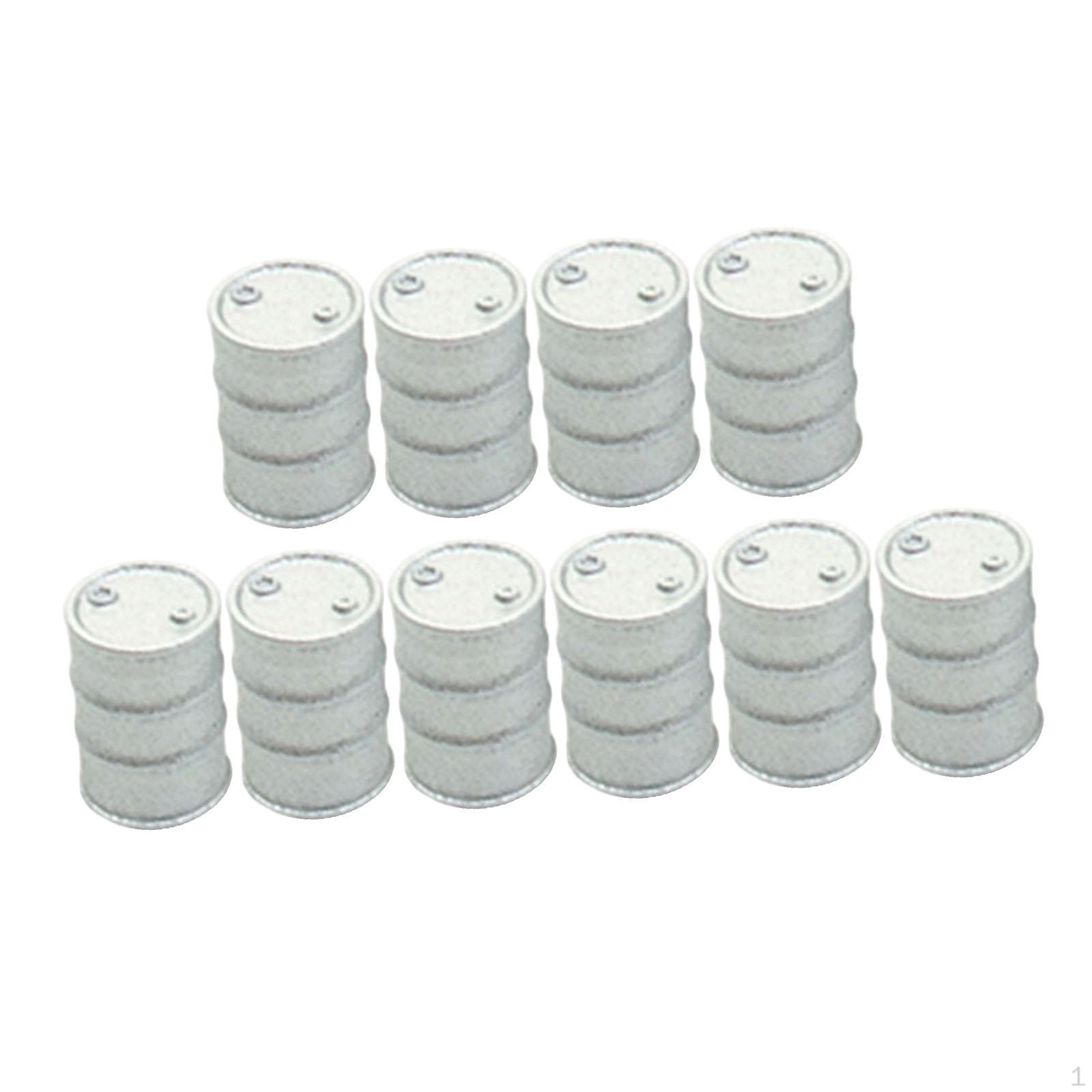 10 Barrels of Decorative Parts, Accessories for HO Scale Freight Train Model. срібний
10 Barrels of Decorative Parts, Accessories for HO Scale Freight Train Model. срібний