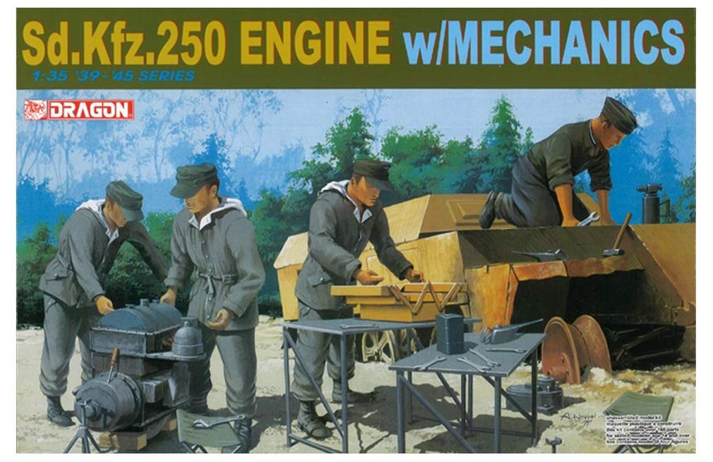 Platz World War II German Army Engine Set DR6112 Plastic Model 1/35 Sd.Kfz.250 w/Mechanic
Platz World War II German Army Engine Set DR6112 Plastic Model 1/35 Sd.Kfz.250 w/Mechanic