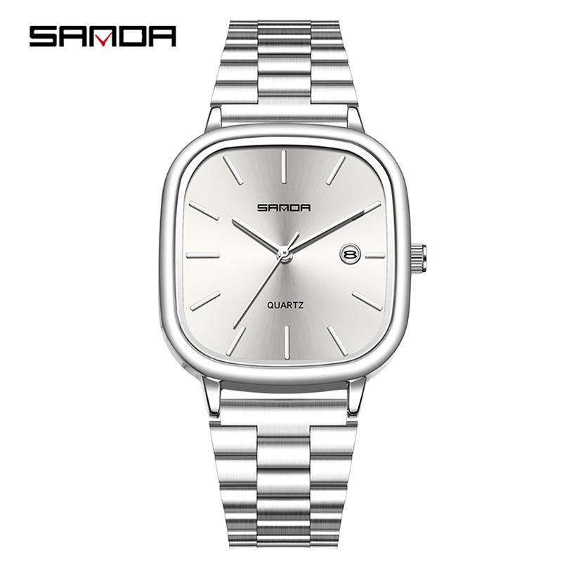 SANDA Exquisite Quartz Watch: Waterproof, Date Display, Roman Numerals, Retro Style for Couples
SANDA Exquisite Quartz Watch: Waterproof, Date Display, Roman Numerals, Retro Style for Couples