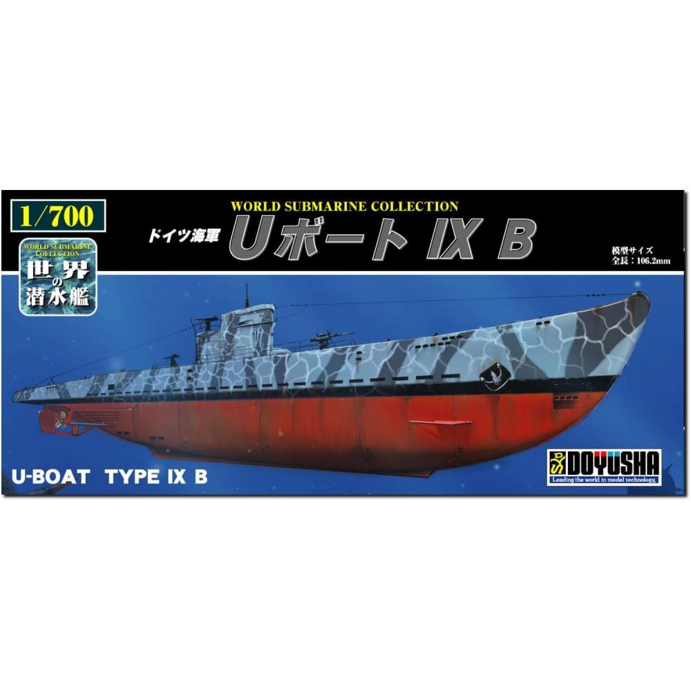 DoyUsha 1 700 World SUBmarine Series No.6 German U Boat Ix B Plastic Model Wsc 6
DoyUsha 1 700 World SUBmarine Series No.6 German U Boat Ix B Plastic Model Wsc 6