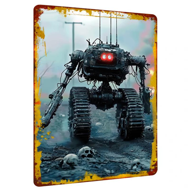 Doomsday Wasteland Mechanical Warrior Metal Iron Painting Cyberpunk Home Decor Wall Art Living Room Study Hanging Ornament 20x30cm(7.8x11.8inch)
Doomsday Wasteland Mechanical Warrior Metal Iron Painting Cyberpunk Home Decor Wall Art Living Room Study Hanging Ornament 20x30cm(7.8x11.8inch)