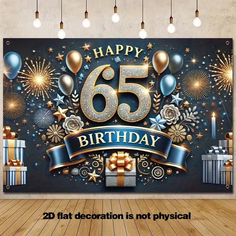 Двумерный фон для вечеринки в честь 65-летия, фон с сине-золотыми шарами и подарочными коробками для фотозоны и декора 47.2x31.5inch/120*80cm
Двумерный фон для вечеринки в честь 65-летия, фон с сине-золотыми шарами и подарочными коробками для фотозоны и декора 47.2x31.5inch/120*80cm
