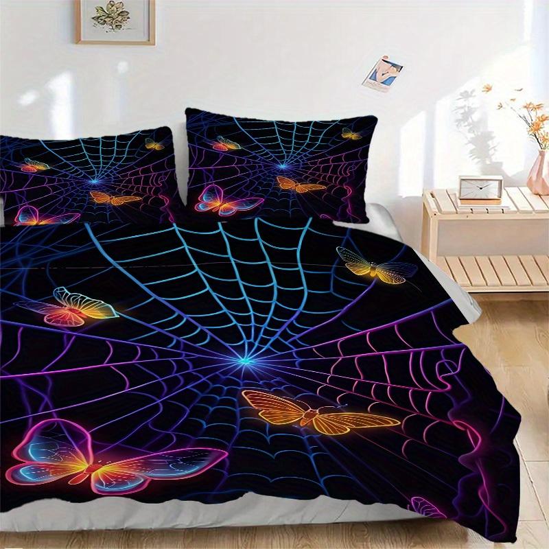 3pcs Neon Butterflies Bedding Set, Suitable for Bedroom Decoration, (Includes 1 Duvet Cover And 2 Pillowcases, Quilt Not Included) yy250822158 135x200cm
3pcs Neon Butterflies Bedding Set, Suitable for Bedroom Decoration, (Includes 1 Duvet Cover And 2 Pillowcases, Quilt Not Included) yy250822158 135x200cm