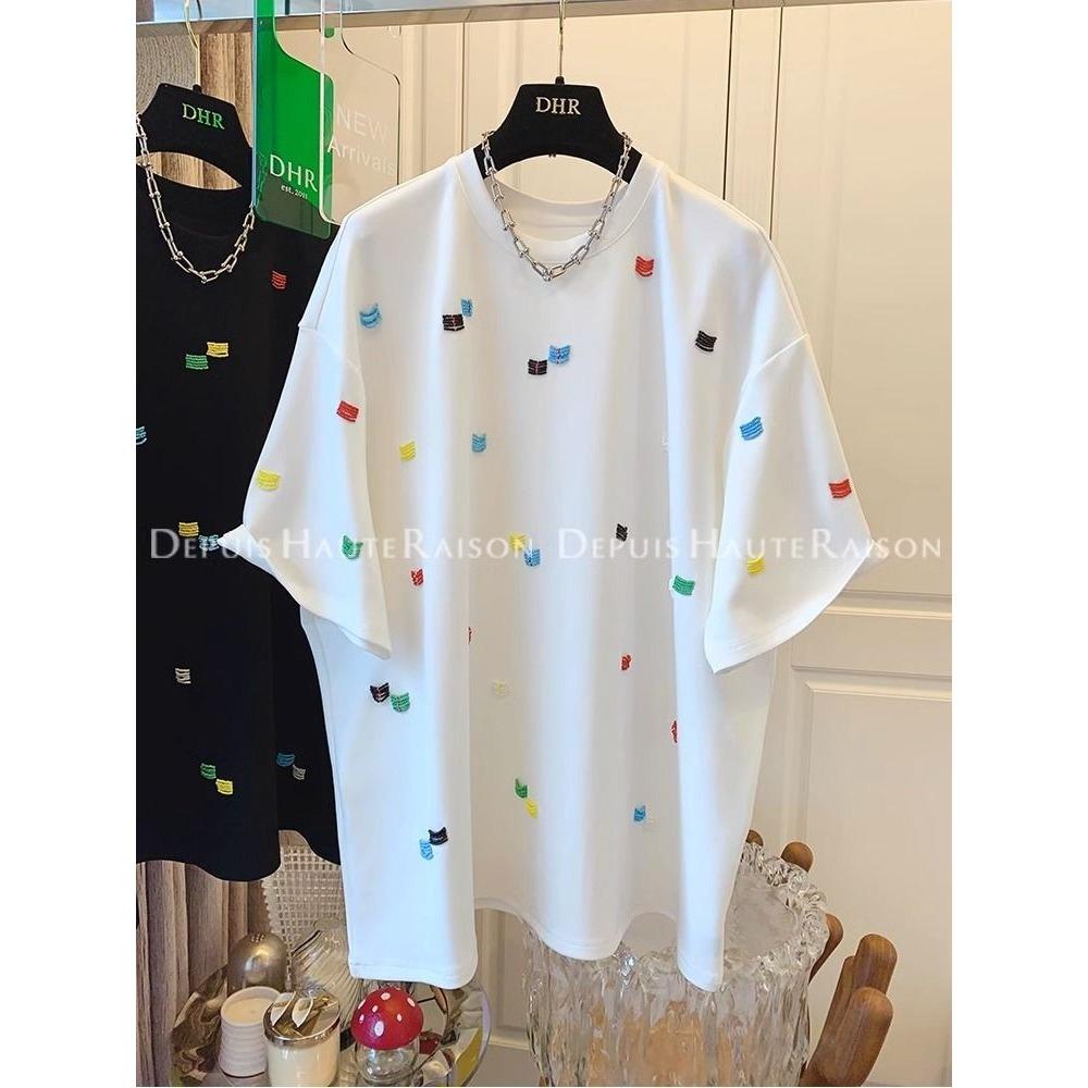 Футболка с бисером, с короткими рукавами, корейский свободный топ для женщин, весна и лето, новый пуловер 4XL белый
Футболка с бисером, с короткими рукавами, корейский свободный топ для женщин, весна и лето, новый пуловер 4XL белый