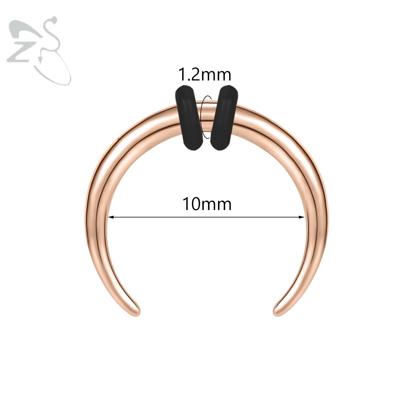 ZS 1PC 2G/4G/6G C Shape Buffalo Horn Nose Piercing Stainless Steel Pincher Septum Ring Punk Rock Stretcher Expander 8/10/11/12mm
ZS 1PC 2G/4G/6G C Shape Buffalo Horn Nose Piercing Stainless Steel Pincher Septum Ring Punk Rock Stretcher Expander 8/10/11/12mm