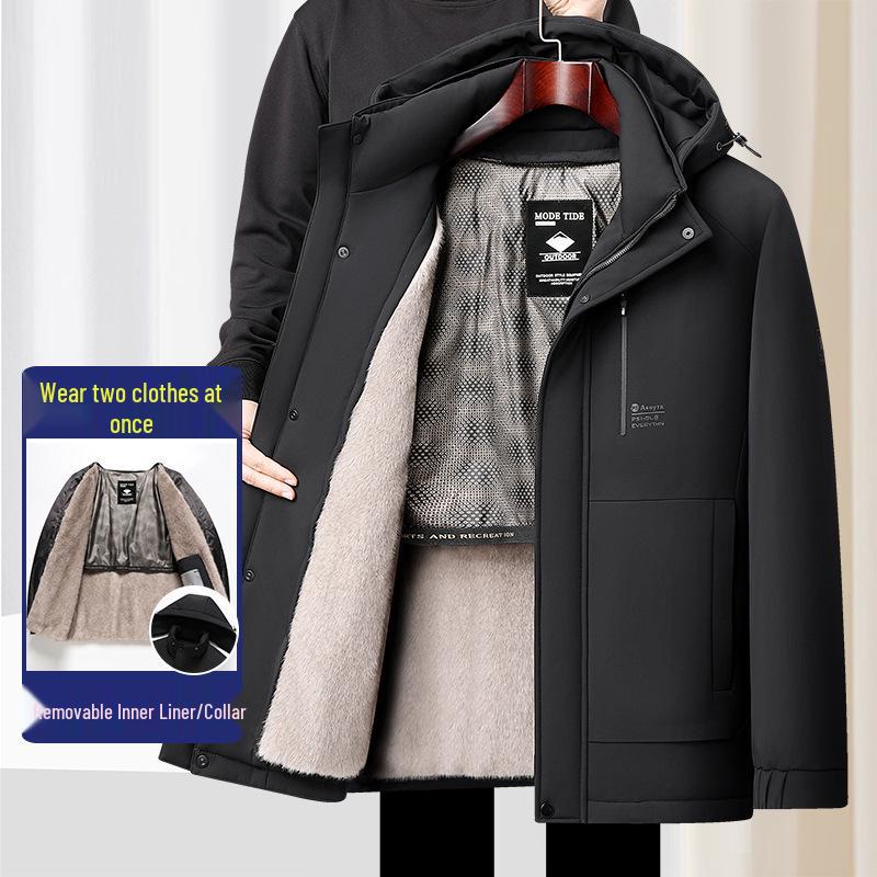 Classic Cotton-Padded Jacket: Warm, Windproof, Versatile, Slim-Fit Outerwear with Detachable Inner Layer for Seniors 185 чорний
Classic Cotton-Padded Jacket: Warm, Windproof, Versatile, Slim-Fit Outerwear with Detachable Inner Layer for Seniors 185 чорний