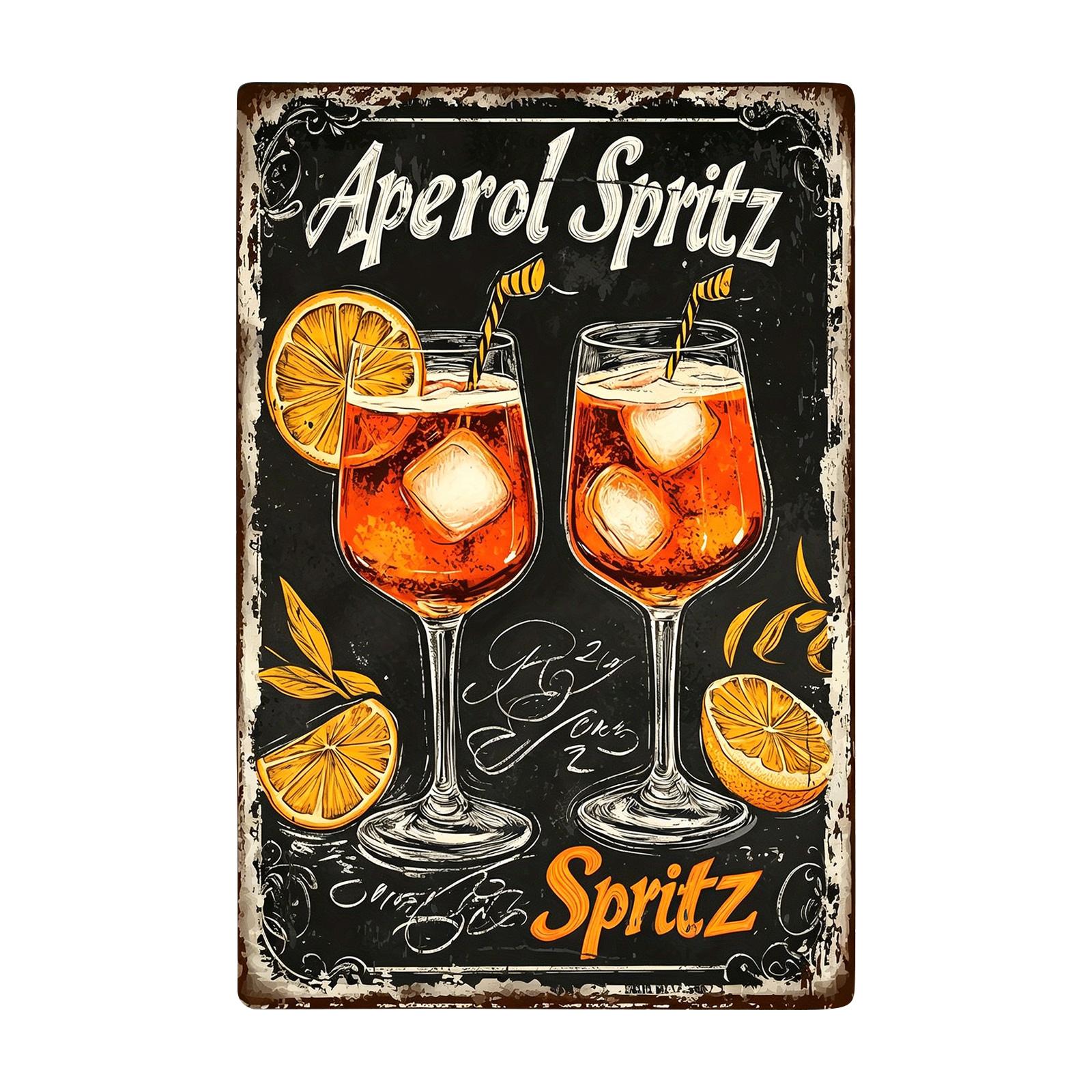 Vintage Style Metal Sign Aperol Spritz Wall Decor Retro Tin Poster for Bar Cafe Kitchen Home Decoration 12x8 Inches One Size
Vintage Style Metal Sign Aperol Spritz Wall Decor Retro Tin Poster for Bar Cafe Kitchen Home Decoration 12x8 Inches One Size