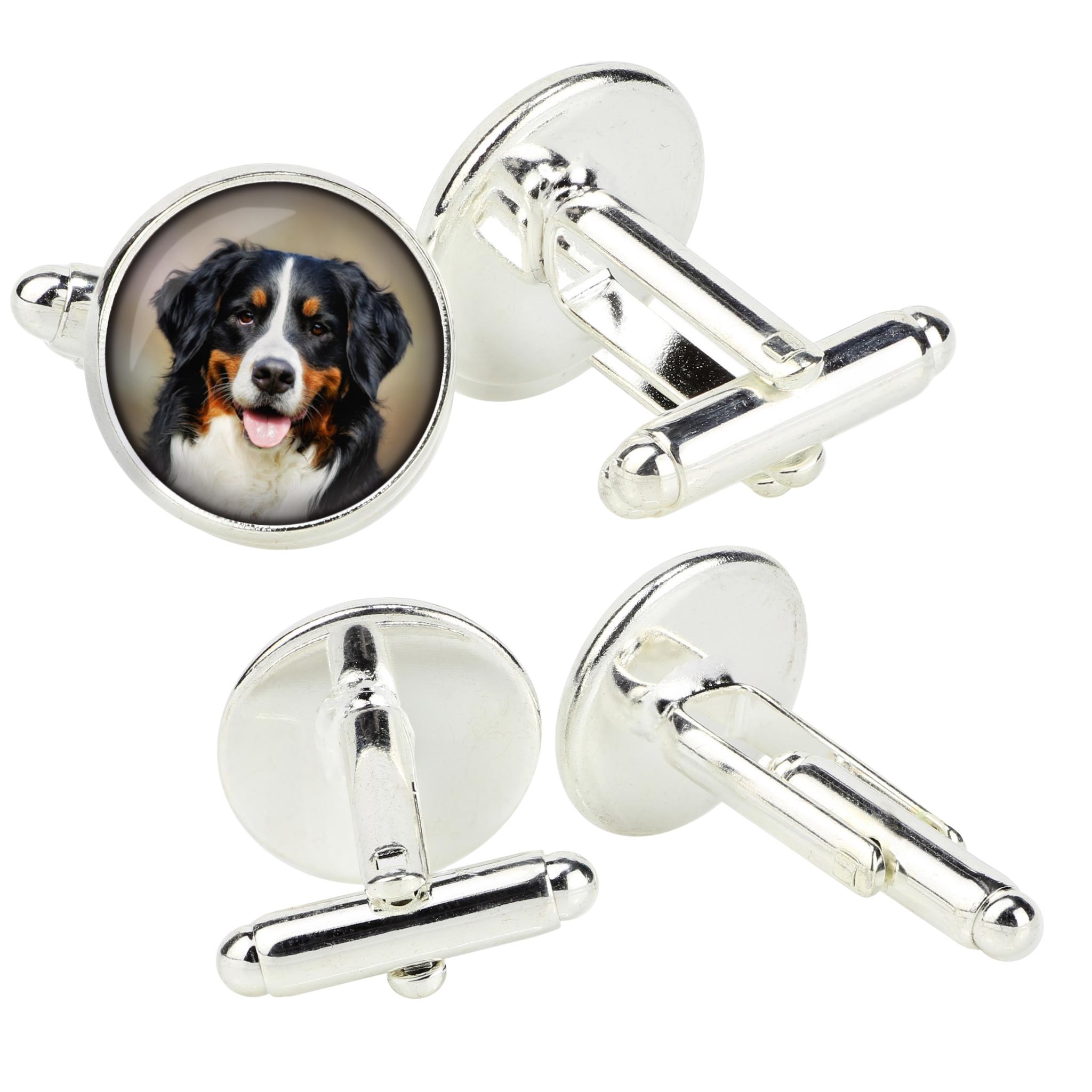 Bernese Mountain Dog, Berner Sennenhund - cufflinks in a box, handmade jewelry, product of the Art-Dog brand срібний
Bernese Mountain Dog, Berner Sennenhund - cufflinks in a box, handmade jewelry, product of the Art-Dog brand срібний