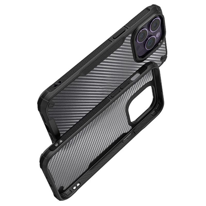 For iPhone 16 Pro Case PC+TPU Phone Cover Anti-Scratch Phone Case Carbon Fiber Texture Shell A
For iPhone 16 Pro Case PC+TPU Phone Cover Anti-Scratch Phone Case Carbon Fiber Texture Shell A