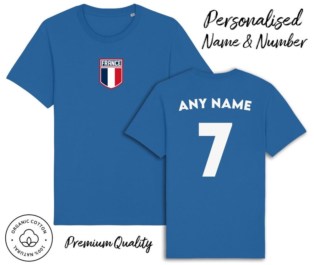 Футболка с флагом Франции, с персонализированным именем и номером, для взрослых, детей, младенцев, футбол, 6 наций 4XL
Футболка с флагом Франции, с персонализированным именем и номером, для взрослых, детей, младенцев, футбол, 6 наций 4XL