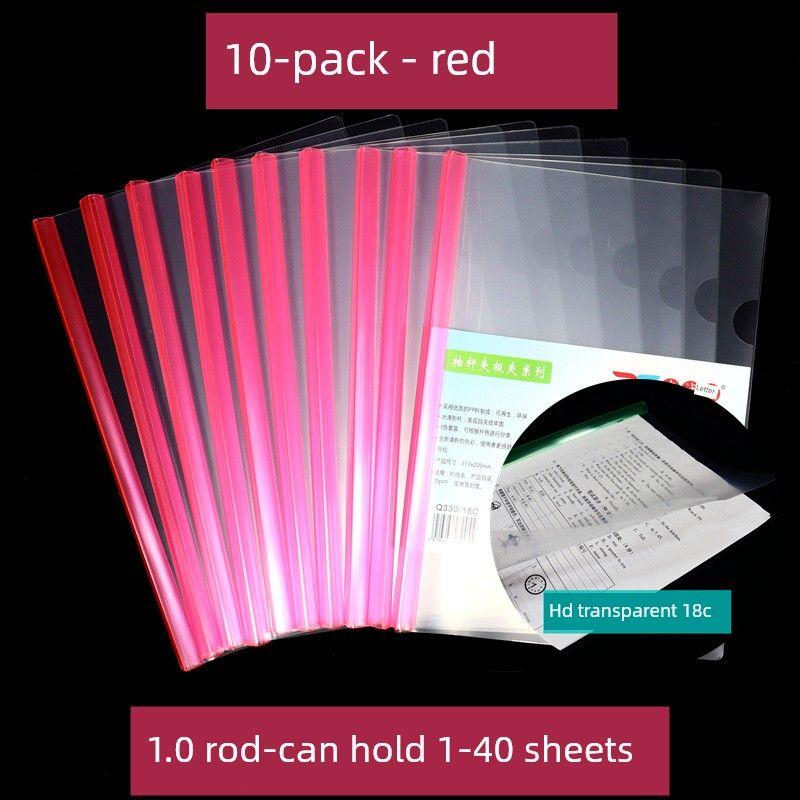 Information Resume Contract File a Price List Folder Transparent Red-1.0 Rod(10 Pieces in 18C)
Information Resume Contract File a Price List Folder Transparent Red-1.0 Rod(10 Pieces in 18C)