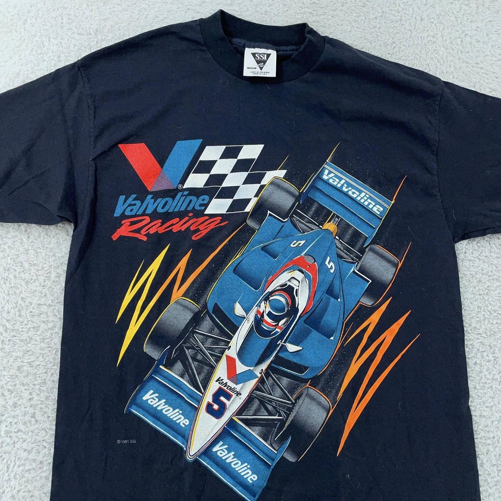 Vintage Valvoline Racing T-Shirt Mens Small Black Single Stitch IndyCar USA 90s 4XL
Vintage Valvoline Racing T-Shirt Mens Small Black Single Stitch IndyCar USA 90s 4XL