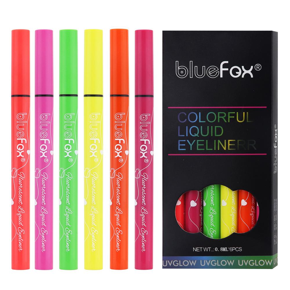 6-Color Halloween UV Glow Fluorescent Liquid Eyeliner Set - Long-lasting, Vibrant Shades 0.8ml each, 6 pcs, for export only
6-Color Halloween UV Glow Fluorescent Liquid Eyeliner Set - Long-lasting, Vibrant Shades 0.8ml each, 6 pcs, for export only