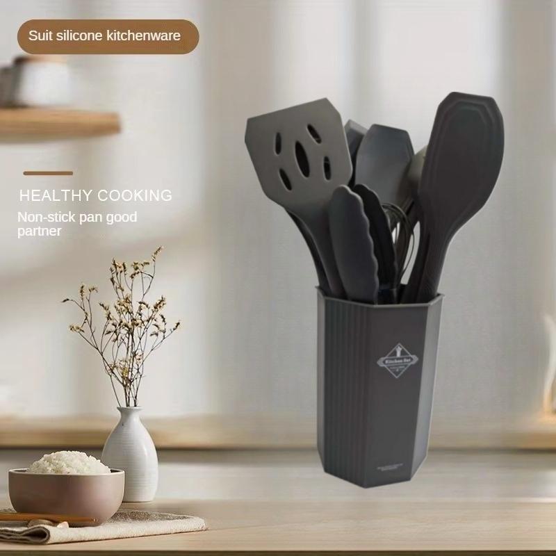 1 Набор силиконовых кухонных принадлежностей с деревянными ручками, оснащенный ведрами для хранения для удобного хранения и более чистой кухни
1 Набор силиконовых кухонных принадлежностей с деревянными ручками, оснащенный ведрами для хранения для удобного хранения и более чистой кухни