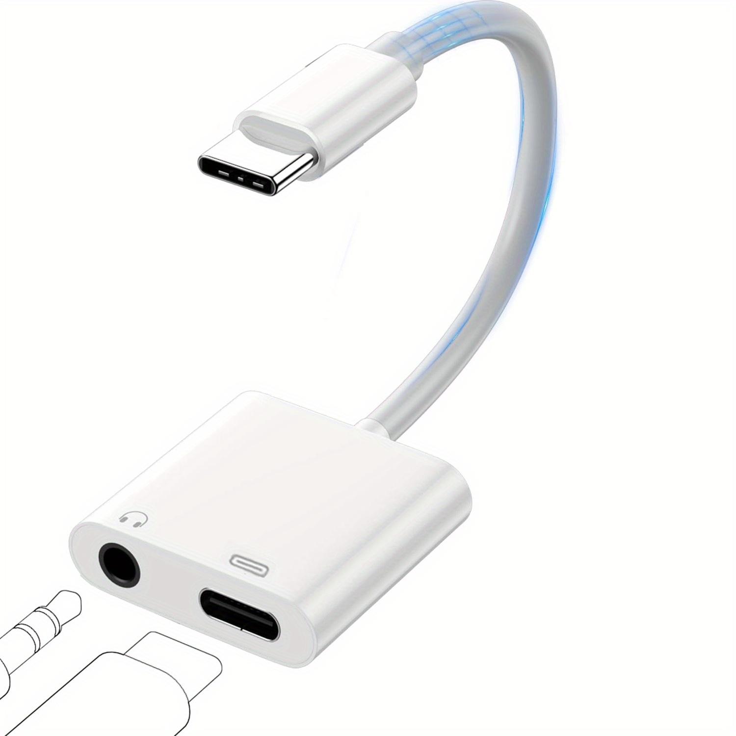 Адаптер USB C до 3,5 мм аудіо + USB C, аудіоадаптер Type C з донглом для заряджання. Сумісний з iPhone, Samsung, iPad та іншими пристроями. 3.5mm+USB C білий
Адаптер USB C до 3,5 мм аудіо + USB C, аудіоадаптер Type C з донглом для заряджання. Сумісний з iPhone, Samsung, iPad та іншими пристроями. 3.5mm+USB C білий