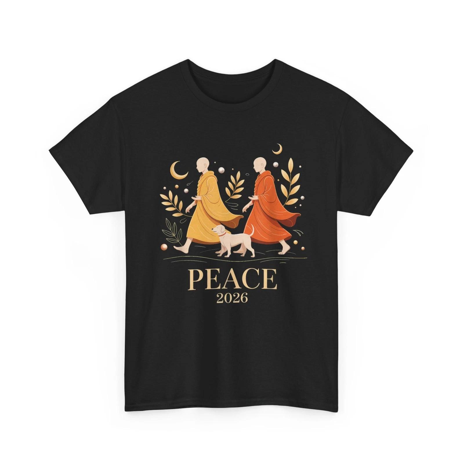 Walk Peace 2026 World Peace Monks with Aloka Dog T-Shirt 4XL
Walk Peace 2026 World Peace Monks with Aloka Dog T-Shirt 4XL