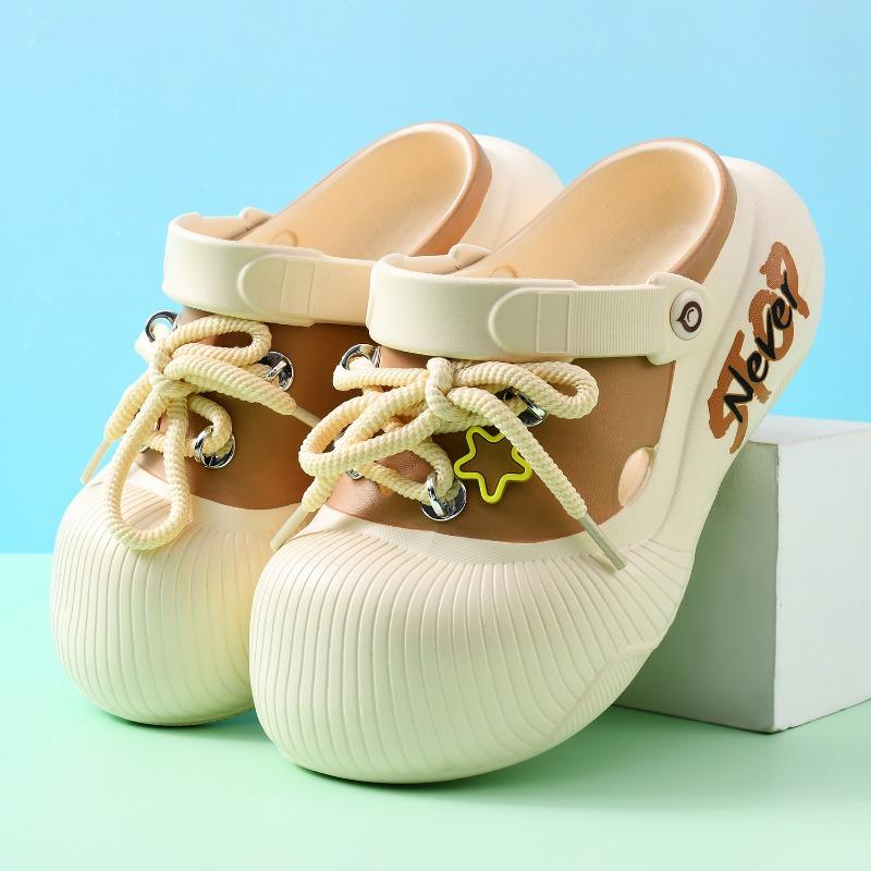 New fashion eva bag head shoelaces trendy hole shoes female cartoon platform beach sandals 39-40 бежевый
New fashion eva bag head shoelaces trendy hole shoes female cartoon platform beach sandals 39-40 бежевый