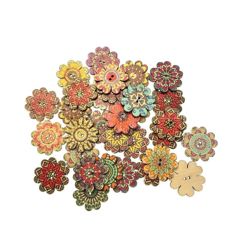50Pcs 20mm Wooden Buttons Simple Retro Style Sunflower Buttons Classical Pattern Design Cartoon Children Decorative Buttons 20mm(0.79inch)
50Pcs 20mm Wooden Buttons Simple Retro Style Sunflower Buttons Classical Pattern Design Cartoon Children Decorative Buttons 20mm(0.79inch)