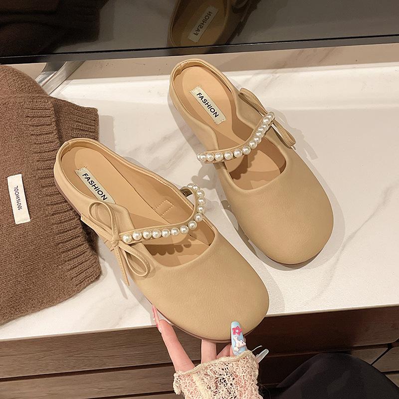 Slippers women s summer new soft-soled grandma shoes pearl bow outer wear bag head sandals women 35
Slippers women s summer new soft-soled grandma shoes pearl bow outer wear bag head sandals women 35