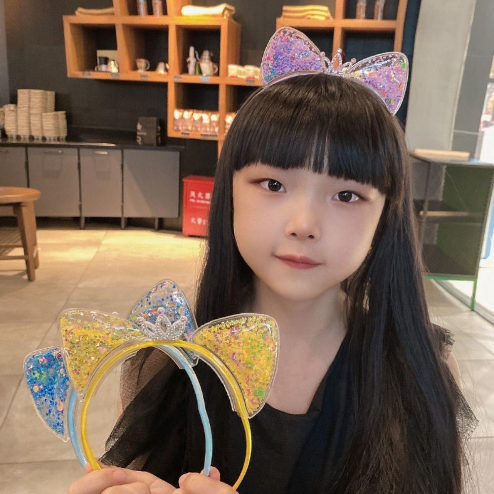 Sequin Cat Ear Headbands Crown Transparent Hair Hoops Creative Quicksand Hair Band Children Purple
Sequin Cat Ear Headbands Crown Transparent Hair Hoops Creative Quicksand Hair Band Children Purple