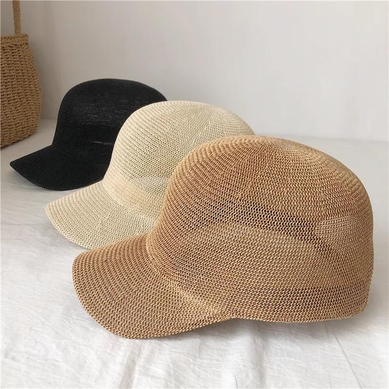 Summer 1PC Breathable Straw Baseball Cap For Women Men Outdoor Paper Sun Hats Solid Color Casual Adjustable Shade Beach Hats чорний
Summer 1PC Breathable Straw Baseball Cap For Women Men Outdoor Paper Sun Hats Solid Color Casual Adjustable Shade Beach Hats чорний