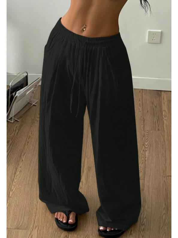 Lazy Style Wide-Leg Drawstring Fitness Pants - European American Casual Extra Extra Large чорний
Lazy Style Wide-Leg Drawstring Fitness Pants - European American Casual Extra Extra Large чорний